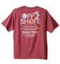 OFF SHORE Tシャツ(半袖) ワイン: バックスタイル
