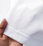 Pincponc ワッペン付2枚衿ポロシャツ(半袖) ホワイト: 透け感