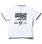 b-one-soul フェイクキーヘンリーTシャツ(半袖) ホワイト: バックスタイル