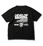 b-one-soul フェイクキーヘンリーTシャツ(半袖) ブラック: バックスタイル