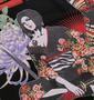 絡繰魂抜刀娘 一華&穂乃花半袖Tシャツ ブラック: バックプリント拡大