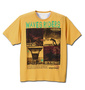 Greengates サーフプリント半袖Tシャツ 杢イエロー: