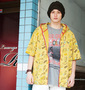 Greengates サーフプリント半袖Tシャツ 杢グレー: