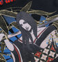 絡繰魂抜刀娘 長袖Tシャツ ブラック: バックプリント拡大