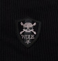 WILD LIFE Wフロント半袖フルジップパーカー ブラック: ワッペン