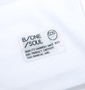 b-one-soul カモフラロゴ半袖Tシャツ ホワイト: 左裾部分