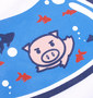 豊天 半袖Tシャツ+ハーフパンツ ホワイト×ブラック: プリント拡大
