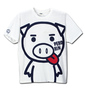 豊天 PERORIN美豚柄半袖Tシャツ オフホワイト: