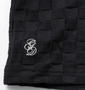 GLADIATE リンクスジャガードスタンドジップ長袖Tシャツ ブラック: フロント裾刺繍