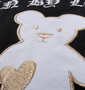 GLADIATE 刺繍半袖Tシャツ ブラック: