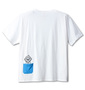 UITTG ポケット付半袖Tシャツ ホワイト: バックスタイル