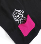 UITTG ポケット付半袖Tシャツ ブラック: バック裾ポケット