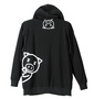 豊天 覗き見美豚フルジップパーカー ブラック: バックスタイル