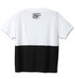 RIMASTER バイカラー半袖Tシャツ ホワイト×ブラック: バックスタイル