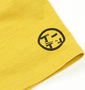 豊天 ブタクエ柄半袖Tシャツ マスタード: 右袖プリント