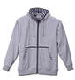EUROYAL ダンボールニットWフードパーカー モクグレー: