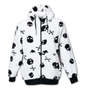 WILD LIFE 総柄ボアフルジップパーカー オフホワイト: