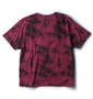 in the attic ムラプリント半袖Tシャツ ボルドー: バックスタイル