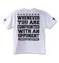 RIMASTER メッシュ使いビッグロゴ半袖Tシャツ ホワイト: バックスタイル