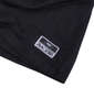 RIMASTER メッシュ使いビッグロゴ半袖Tシャツ ブラック: フロント左裾