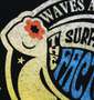 THE SURFBOARD FACTORY 半袖Tシャツ ブラック: プリント拡大