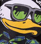 b-one-soul DUCK半袖Tシャツ ブラック: フロントプリント拡大