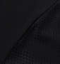 RIMASTER 袖メッシュ胸ポケット付半袖Tシャツ ブラック: 生地拡大