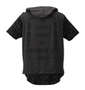 RIMASTER ノースリーブパーカー+半袖Tシャツ チャコール×ブラック: バックスタイル