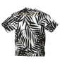 GLADIATE リーフ総柄半袖Tシャツ ホワイト: バックスタイル