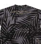 GLADIATE リーフ総柄半袖Tシャツ ブラック: