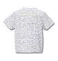GLADIATE 総柄プリント刺繍半袖Tシャツ ホワイト: バックスタイル