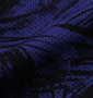 RIMASTER メッシュリーフ総柄半袖パーカー+半袖Tシャツ ロイヤルブルー×ホワイト: パーカー生地拡大