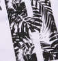 RIMASTER メッシュリーフ総柄半袖パーカー+半袖Tシャツ ロイヤルブルー×ホワイト: Tシャツプリント拡大