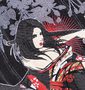 絡繰魂抜刀娘 甚平 ブラック: プリント拡大