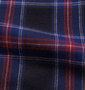 LYLE&SCOTT BLACK LABEL ツイル起毛チェック長袖パジャマ ブラック系: 生地拡大