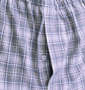 a.v.v HOMME チェック長袖パジャマ グレー系: 前開き