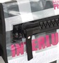  メッセンジャーバッグ グレー×ブラック: メガジップ