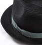  ペーパー中折れハット ブラック: