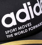 adidas メッシュキャップ ブラック: フロントプリント