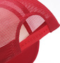 豊天 メッシュキャップ レッド×ホワイト: