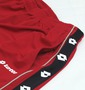 lotto DRYメッシュハーフパンツ レッド: サイドポケット
