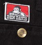 BEN DAVIS コーデュロイパンツ ブラック: バックポケット