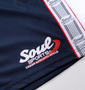 SOUL SPORTS ハーフパンツ ネイビー: フロント裾プリント
