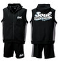 SOUL SPORTS ノースリーブパーカーセット ブラック: