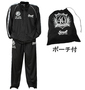 SOUL SPORTS×新日本プロレス 長袖ジャージセット ブラック: