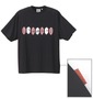 はろうきてぃ おにがしま 和柄Tシャツ半袖 ブラック: