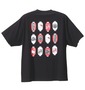 はろうきてぃ おにがしま 和柄Tシャツ半袖 ブラック: バックスタイル