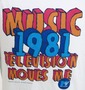 MUSIC TELEVISION ラグランTシャツ ホワイト×グレー: