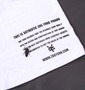 ZOO YORK Tシャツ ホワイト: 右裾バックプリント