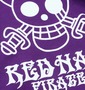 ONEPIECE フルジップパーカー パープル: フロントプリント